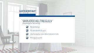 Skru heltregulv i bjelkelag eller eksisterende gulv [upl. by Gabler]