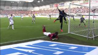 SC Paderborn 07 v Hannover 96 Highlights 2014 [upl. by Haidebej]