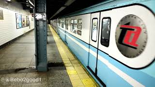 NYC Subway Train Of Many Colors 1 Holiday Train [upl. by Sharleen]