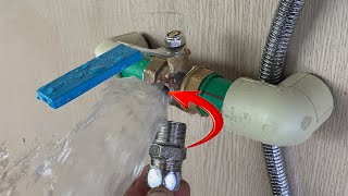 Tips For Making A Twoway Metal Water Lock For A Shower Using Plumbing Tools That You May Not Know [upl. by Elylrac305]