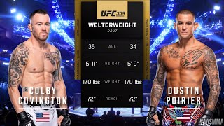 COLBY COVINGTON VS DUSTIN POIRIER FULL FIGHT UFC 309 [upl. by Romie725]