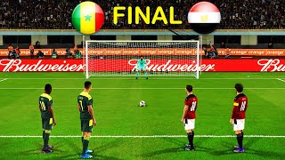 SENEGAL vs EGYPT  Penalty Shootout  Mane Ronaldo Vs Messi Salah  AFCON 2022 FINAL  PES 2021 [upl. by Zeba]