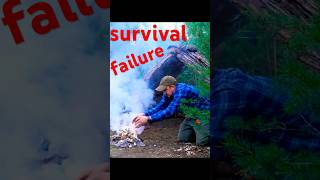 Shelter for survival in a coniferous forest bushcraft camping woodworking adventure shorts [upl. by Felicio]