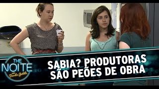 The Noite 171014  Curiosidades do The Noite Produtoras peões de obra [upl. by Lexy289]