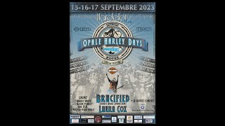 Parade Opale Harley Days  Hardelot  120th anniversary Harley 40th anniversary of the HOG [upl. by Morty]