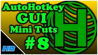 AHK GUI AutoHotkey Gui Mini Tut 8 Edit Box [upl. by Aan631]