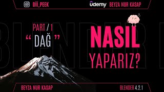 Nasıl Dağ Tasarlarım  Blender [upl. by Yenrab]