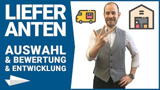 Beschaffung Teil 5 Wie funktioniert Lieferantenauswahl Lieferantenbewertung und entwicklung [upl. by Norvol865]