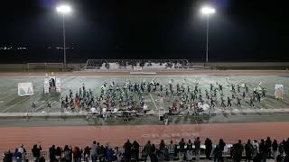 Dinuba High School Band and Colorguard at 2024 Orange Cove Band Review field competition [upl. by Rfinnej]