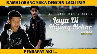 AFIEQ SHAZWAN  LAYU DI HUJAN MEKAR OFFICIAM MUSIC VIDEO INDONESIA REACT [upl. by Burty]