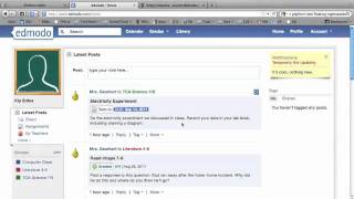 Edmodo Student Tutorial [upl. by Narik]