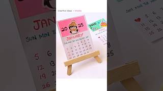 Homemade Desk Calendar 2025 ❤️❤️ shorts 2025 diy DIY paper calendar craft [upl. by Midis]