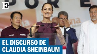 MÉXICO  El primer discurso de Claudia Sheinbaum como candidata de Morena para 2024  EL PAÍS [upl. by Lamak]