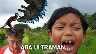 BOCIL DISERANG GODZILLA UNTUNG ADA ULTRAMAN SAPUTRA JADI ULTRAMAN  Mikael TubeHD [upl. by Thora]