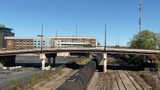 BNSF SD70ACe with CPKC 8755 leads oil train through Tulsa OK [upl. by Eiluj]