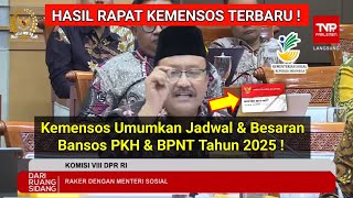 KEMENSOS RI UMUMKAN JADWAL PENCAIRAN amp BESARAN BANSOS PKH amp BPNT TAHUN 2025  INFO PKH BPNT HARI INI [upl. by Rhodia350]