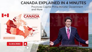 Canada Explained in 4 Minutes Provinces Capital Prime Minister Government and More [upl. by Hgielsa]