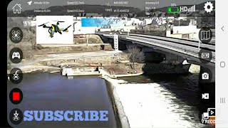 flying over a bridge with the skytracker gps video drone [upl. by Takeo]