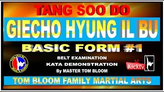 TANG SOO DO Kata Giecho Hyung Il Bu Basic Form 1 [upl. by Ikcim]