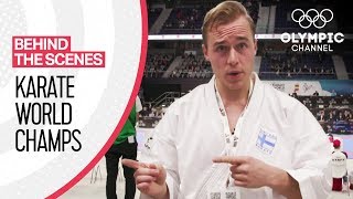 Jesse Enkamp takes us behind the scenes at the Karate World Championships [upl. by Ailaham]