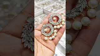 Zircon earrings 923046003194 foryou jewellery earrings wedding trending viralvideo trend [upl. by Nnaitak491]