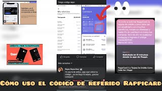 Tarjeta rappicard por medio de invitación o código de referido dónde lo pongo [upl. by Noyar315]