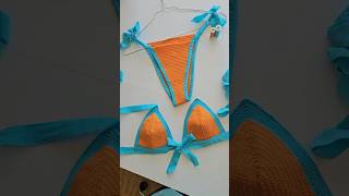 DIY Crochet bikini handmade two piece [upl. by Erelia148]