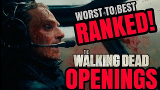 The Walking Dead Universe  All Openings RANKED [upl. by Llekcor67]