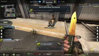 Navi vs Faze  Map 3 Train  Group Stage  DreamHack Masters Las Vegas 2017  Caster Bomman [upl. by Kurr]