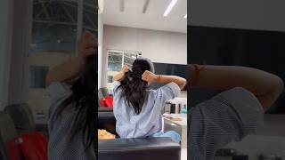 Tie your hair without Hair accessories 🥵❤️ hairaccessories hairstyle hairtutorial hairlove [upl. by Elconin]