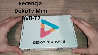 Prezentacja DekoTV Mini  tuner DVBT2 HEVC H265 DVBC [upl. by Aelam500]