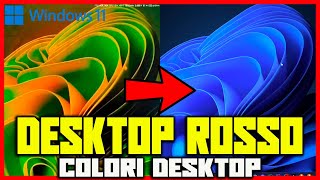 Problema del colore rosso sul DESKTOP  Windows 11 24H2  Come risolvere [upl. by Meade329]