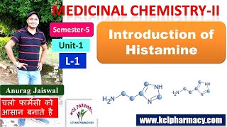 Antihistaminic Drugs  Intro of Histamine  L1 Chapter 1 Unit1 Medicinal Chemistry II 5th Sem [upl. by Cloe]