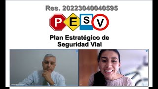 Nuevo Plan Estratégico de Seguridad Vial PESV 2022  Resolución 20223040040595 [upl. by Burt]