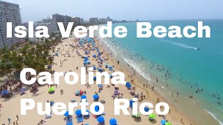 Isla Verde Beach in Carolina Puerto Rico Drone Footage 4th of July [upl. by Careaga722]