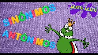 SINONIMOS Y ANTONIMOS  Para niños [upl. by Estes]