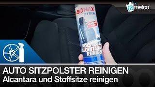 Auto Sitzpolster Alcantara und Stoffsitze reinigen  Sonax Xtreme Polster amp Alcantarareiniger [upl. by Eiggem]