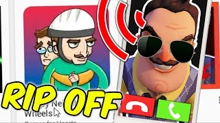 5 Hello Neighbor RIP OFF games  Call From Hello Neighbor [upl. by Nnyla]