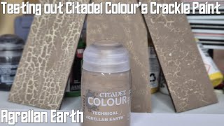 Testing Out Agrellan Earth  Games Workshop Citadel Colour Crackle Paint [upl. by Michaella200]