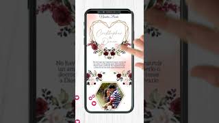 Invitación Dinámica para Boda con botones interactivos y links para enviarla rápidamente por wsp👰🤵 [upl. by Cornell435]