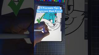 9 Procreate Tips YOU Must Know 🤯  Beginners art digitalart shorts [upl. by Ydurt]