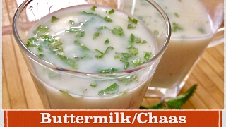 Buttermilk Recipe  How to make Buttermilkchaas at home without blender  Tip to make perfect chaas [upl. by Spring]