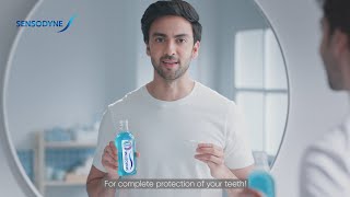 Sensodyne Complete Protection Mouthwash  1 Mouthwash 4 Benefits  Bengali  30 sec [upl. by Ettedualc]