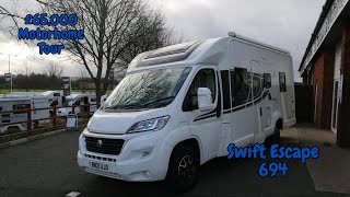 £65000 Motorhome Tour  Swift 694 Escape Motorhome Tour [upl. by Tati]