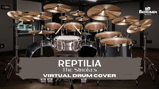 REPTILIA  The Strokes PC Drum Cover [upl. by Llevrac]