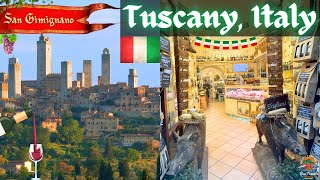 Exploring Tuscany in San Gimignano Italy 🍷 🇮🇹 [upl. by Asyral]