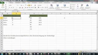 Excel  VARIATIONEN und KOMBINATIONEN  StatistikFunktionen [upl. by Akcinahs488]