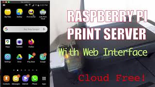 Raspberry Pi Print Server with Web Interface [upl. by Ystap628]