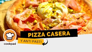 🍕 Pizza casera con prefermento y antipasti [upl. by Esirtal]