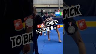 More Ankle Picks⏲️🧑‍🍳 bjj jiujitsu ibjjf takedowns [upl. by Jeritah]